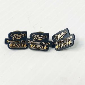 3 pc Miller Light Beer Vintage Lapel Pins